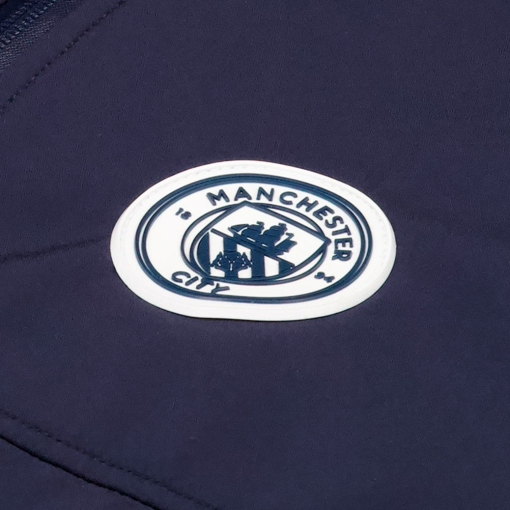 Manchester City Three-Layer Full-Zip Hoodie Jacket Discount - Navy 