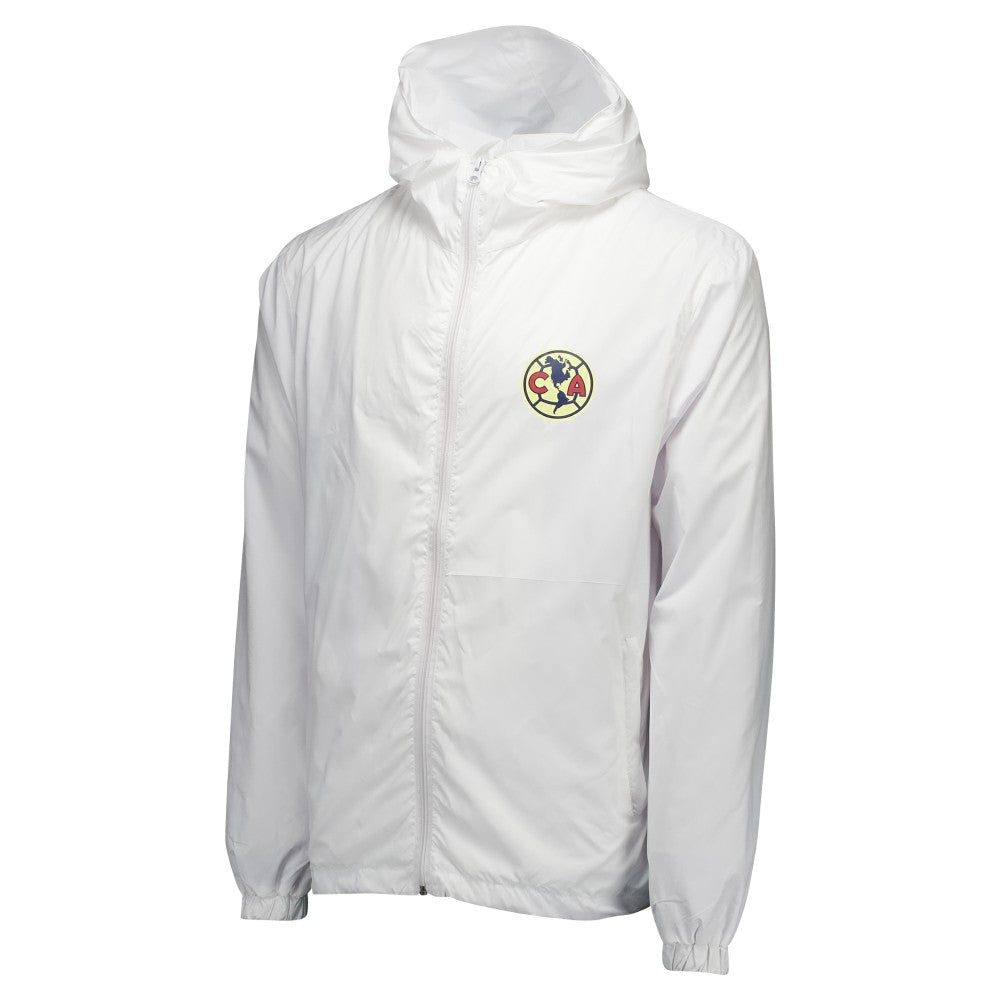 Club America Home Match Hoodie Full-Zip Windbreaker Jacket Discount - White 
