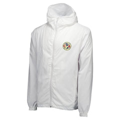 Club America Home Match Hoodie Full-Zip Windbreaker Jacket Discount - White 