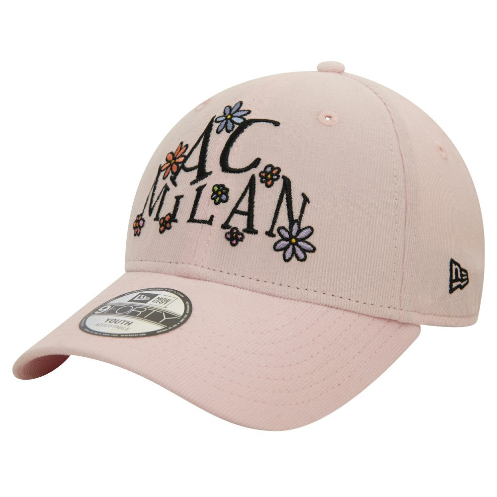 AC Milan New Era Youth Needle Corduroy 9FORTY Adjustable Hat on sale - Light Pink 