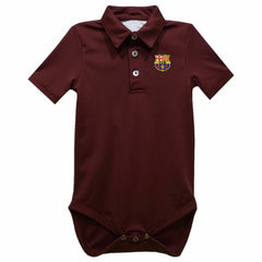 Barcelona Vive La Fete Infant Polo Bodysuit on sale - Maroon 