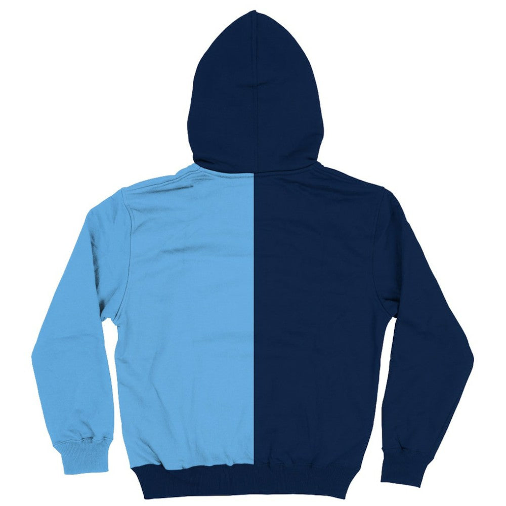 Manchester City Vive La Fete Youth Color Block Fleece Pullover Hoodie Discount - Navy/Sky Blue 