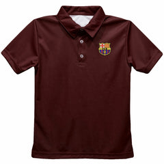 Barcelona Vive La Fete Toddler Solid Polo on sale - Maroon 