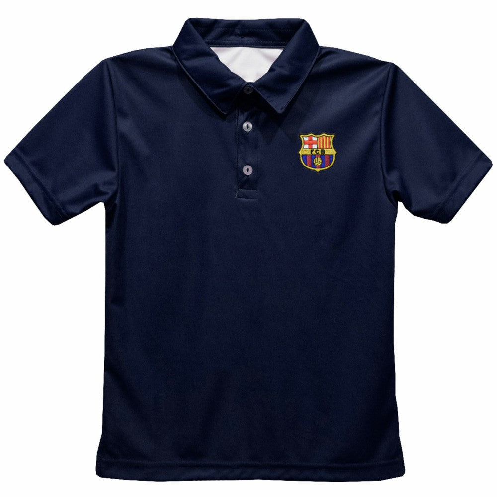 Barcelona Vive La Fete Toddler Solid Polo on sale - Navy 