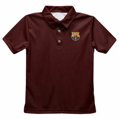 Barcelona Vive La Fete Youth Solid Polo on sale - Maroon 