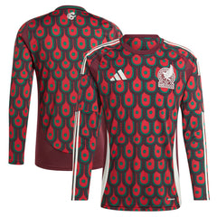 Mexico National Team 2024 Home Replica Long Sleeve Jersey for sale - Burgundy 