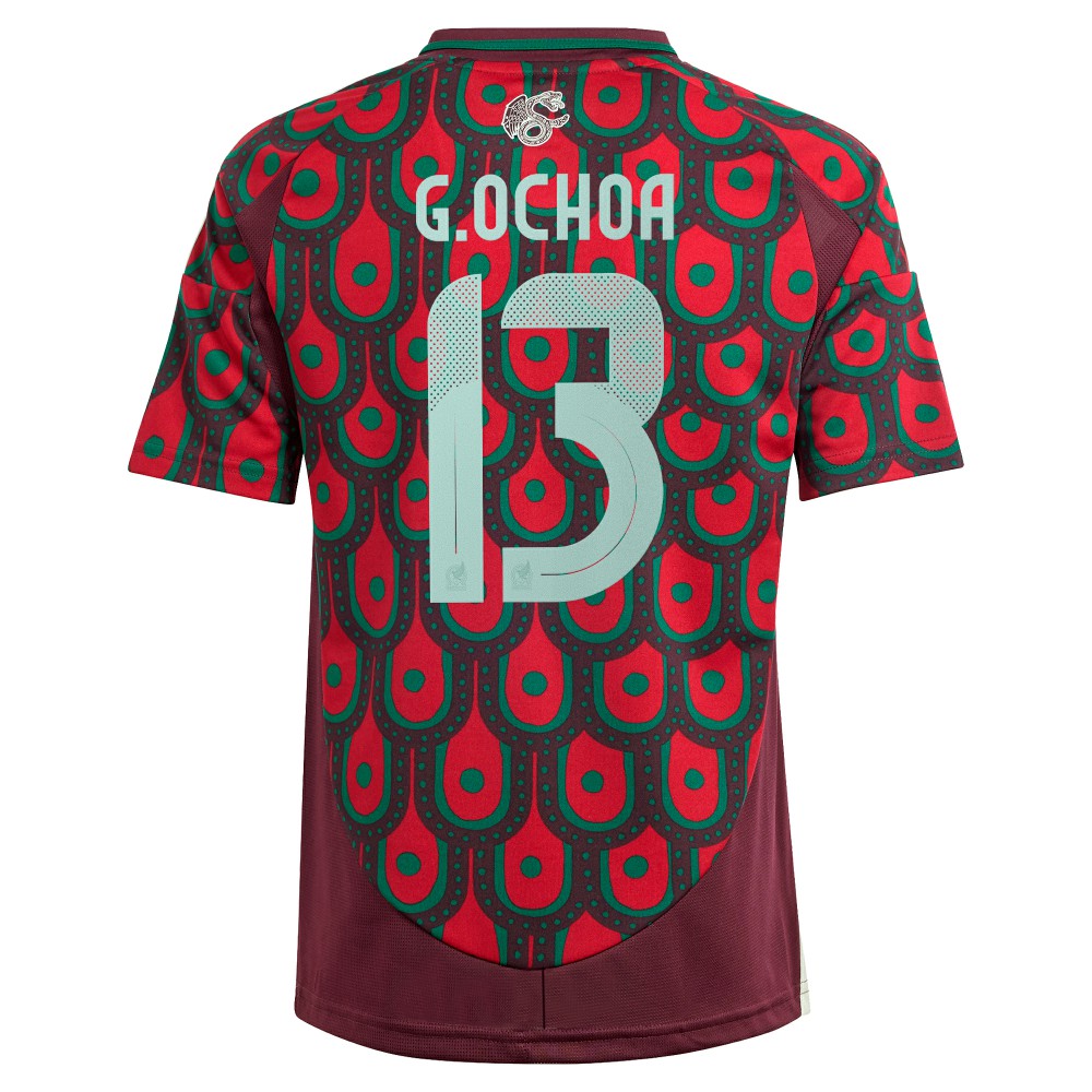 Guillermo Ochoa Mexico National Team Youth 2024 Home Replica Player Jersey for sale - Burgundy 