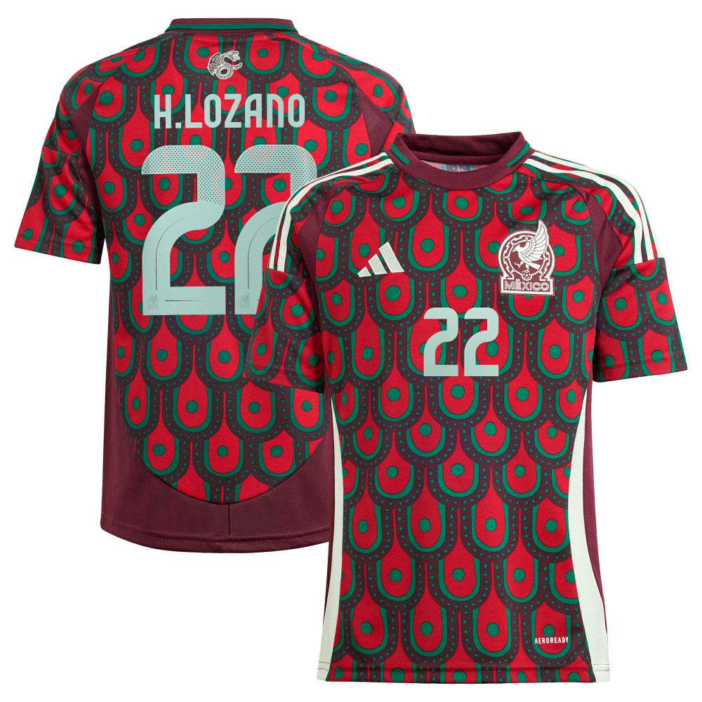 Hirving Lozano Mexico National Team Youth 2024 Home Replica Player Jersey for sale - Green 