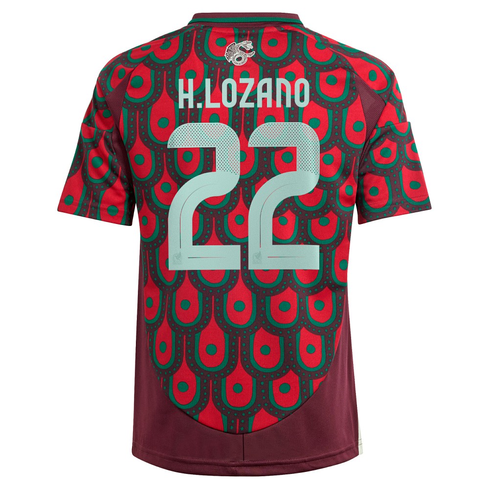 Hirving Lozano Mexico National Team Youth 2024 Home Replica Player Jersey for sale - Green 