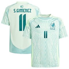 Santiago Giménez Mexico National Team Youth 2024 Away Replica Player Jersey for sale - Green 