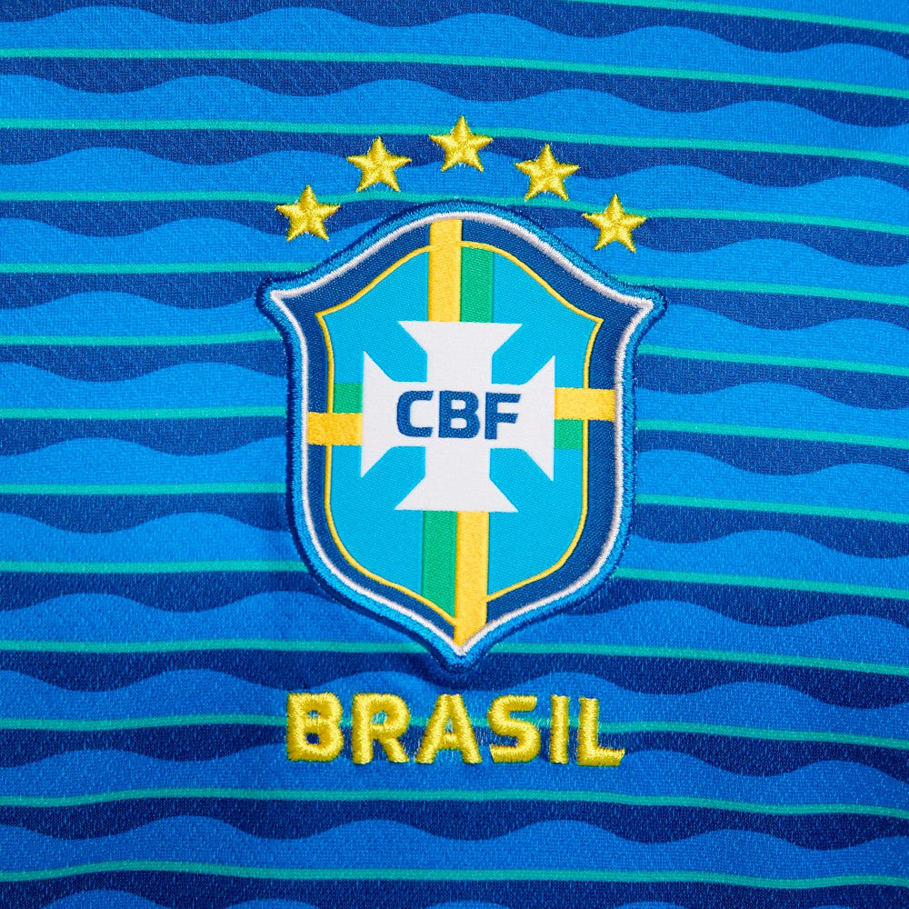 Neymar Jr. Brazil National Team Women's 2024 Away Stadium Replica Player Jersey – Blue 