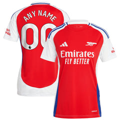 Arsenal Women's 2024/25 Home Replica Custom Jersey – Red 