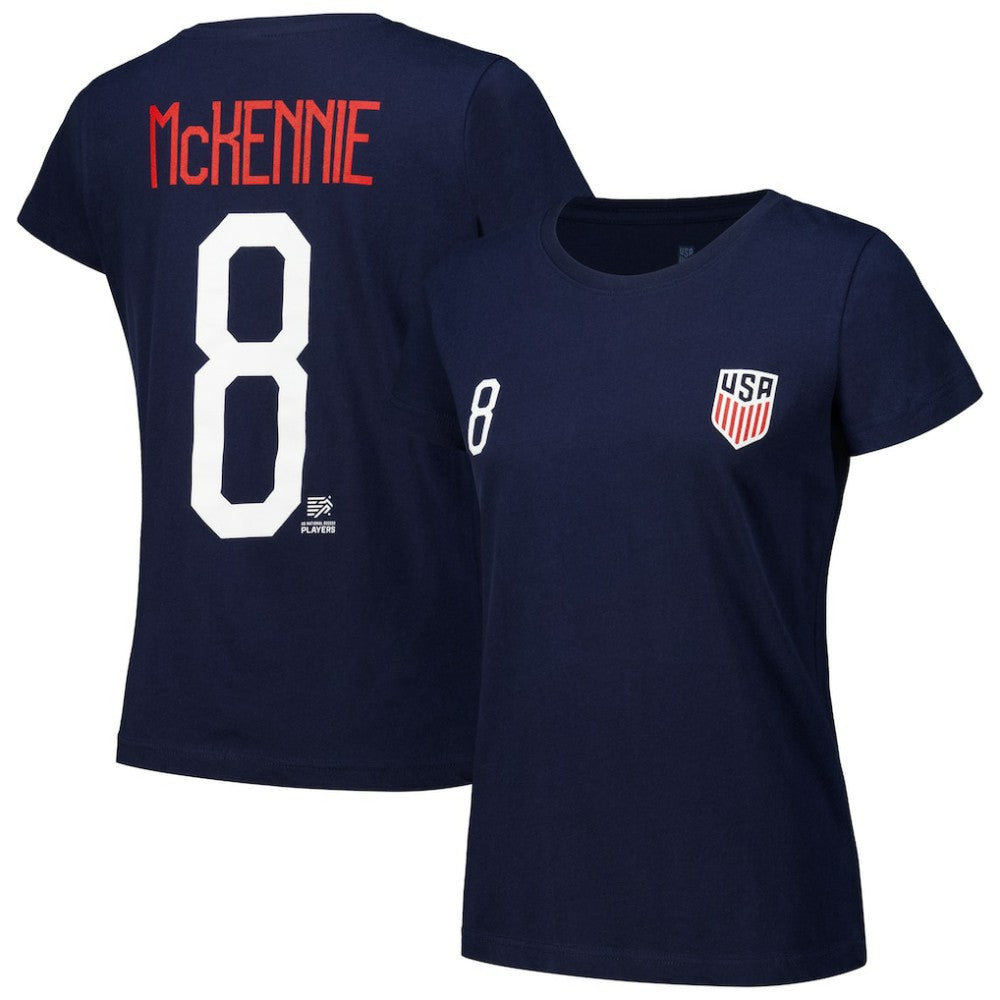 Weston McKennie USMNT Women's Name & Number T-Shirt on sale - Navy 