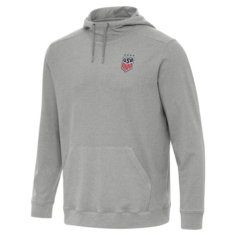 USWNT Antigua Cloud Pullover Hoodie on sale - Heather Gray 