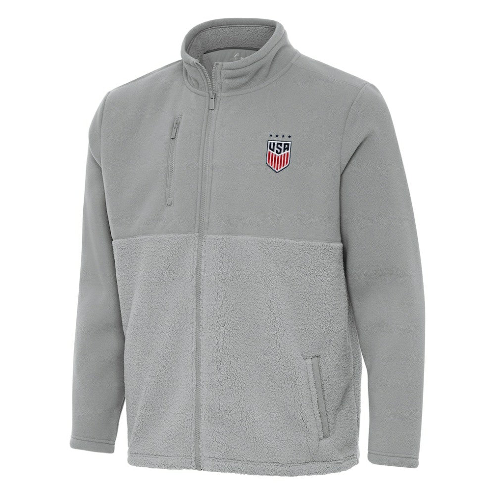 USWNT Antigua Daily Fused Full-Zip Jacket on sale - Gray 