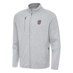 USWNT Antigua Hold-Up Tri-Blend Full-Zip Jacket on sale - Heather Gray 