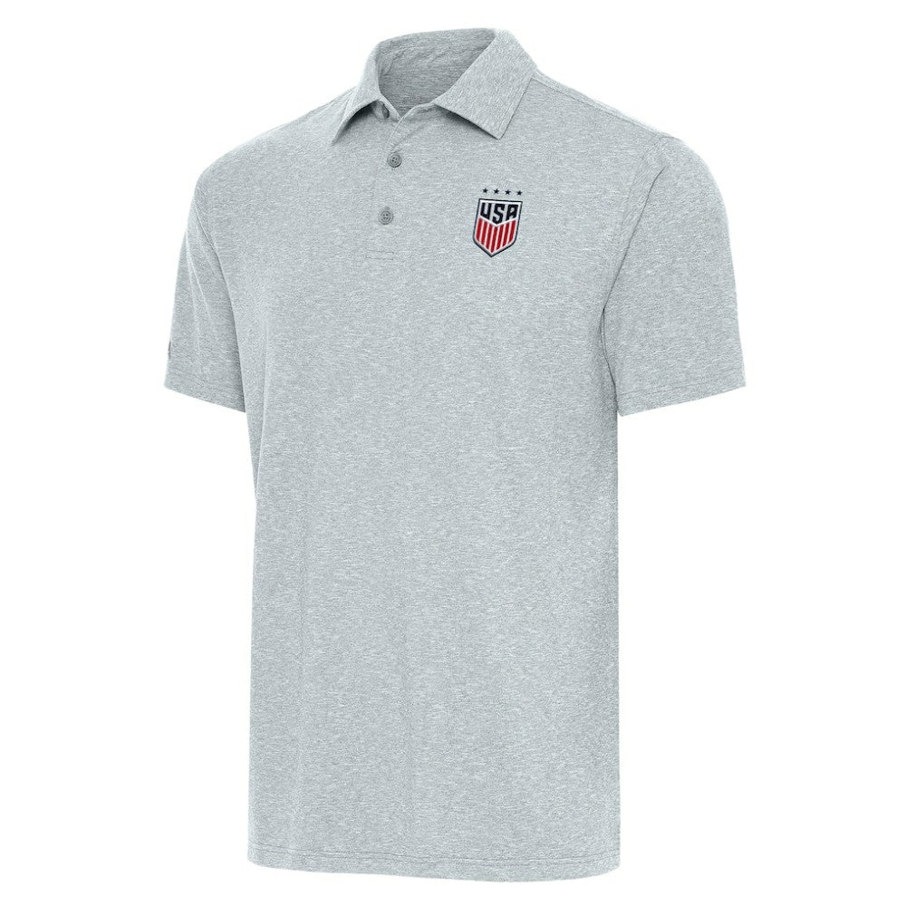 USWNT Antigua Par 3 Polo on sale - Heather Gray 
