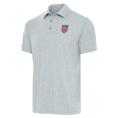 USMNT Antigua Par 3 Polo on sale - Heather Gray 