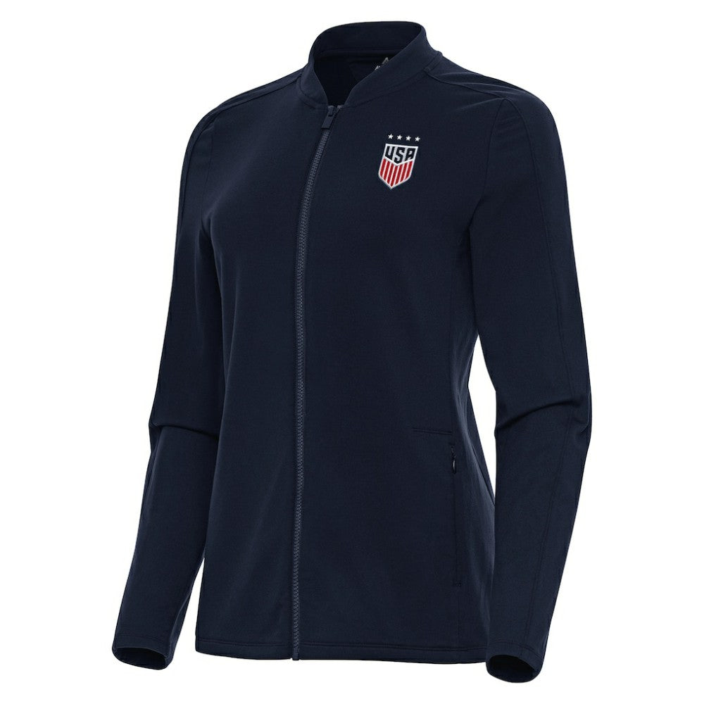 USWNT Antigua Women's Continual Full-Zip Jacket on sale - Navy 