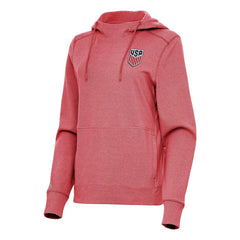 USMNT Antigua Women's Justice Pullover Hoodie on sale - Heather Red 