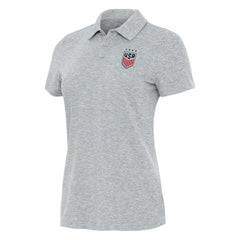 USWNT Antigua Women's Matter Polo on sale - Heather Gray 