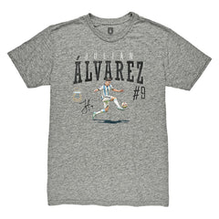 Julián Álvarez Argentina National Team 1863FC Snapshot Tri-Blend T-Shirt for sale - Heather Gray 
