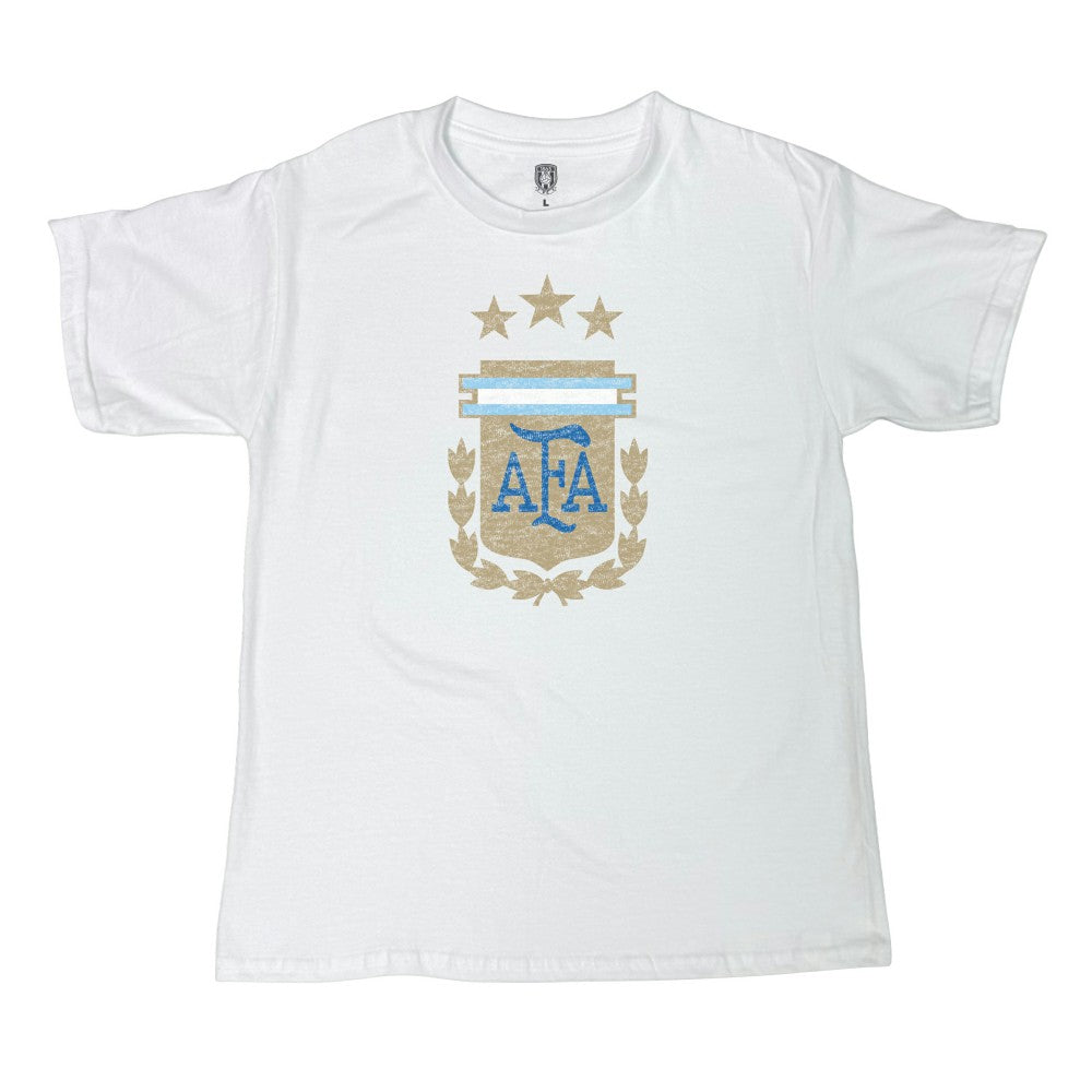 Argentina National Team 1863FC  Youth Badge T-Shirt for sale - White 