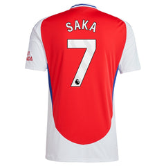 Bukayo Saka Arsenal 2024/25 Home Replica Player Jersey – Red 