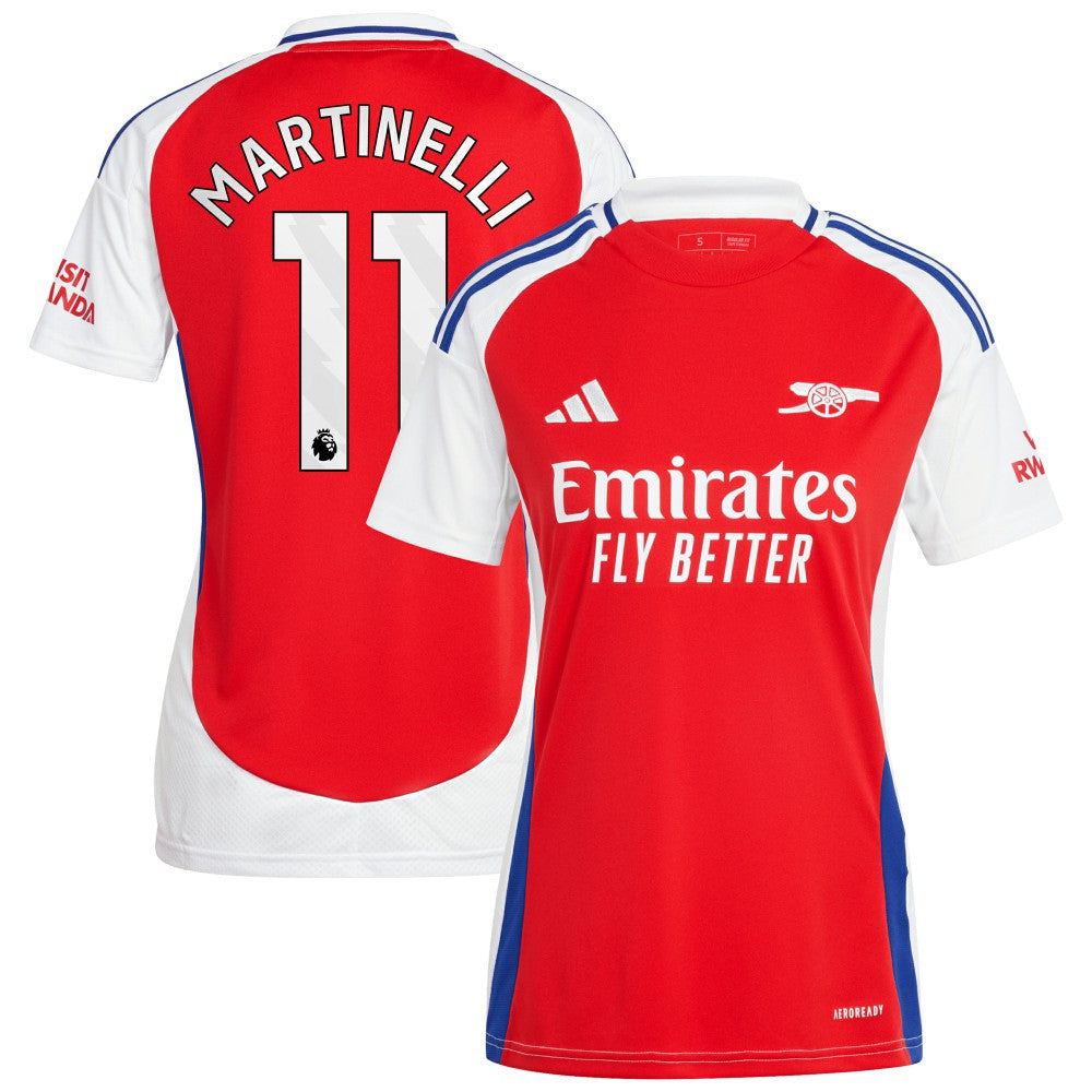 Gabriel Martinelli Arsenal Women's 2024/25 Home Replica Player Jersey – Red 
