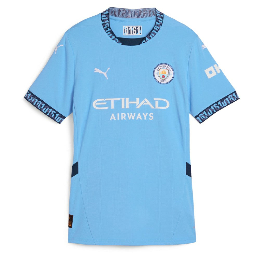 Erling Haaland Manchester City Women's 2024/25 Home Replica Player Jersey Discount - Light Blue 