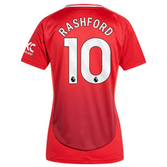 Marcus Rashford Manchester United Women's 2024/25 Home Replica Player Jersey Discount - Red 