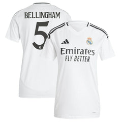 Jude Bellingham Real Madrid Women's 2024/25 Home Replica Player Jersey Discount - White 