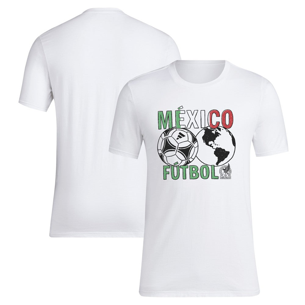 Mexico National Team  Around The World T-Shirt for sale - White 