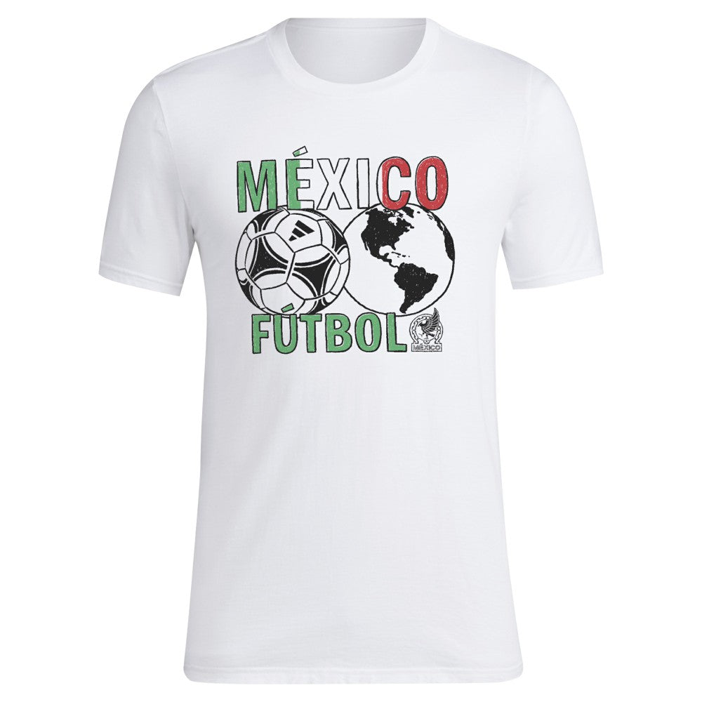 Mexico National Team  Around The World T-Shirt for sale - White 