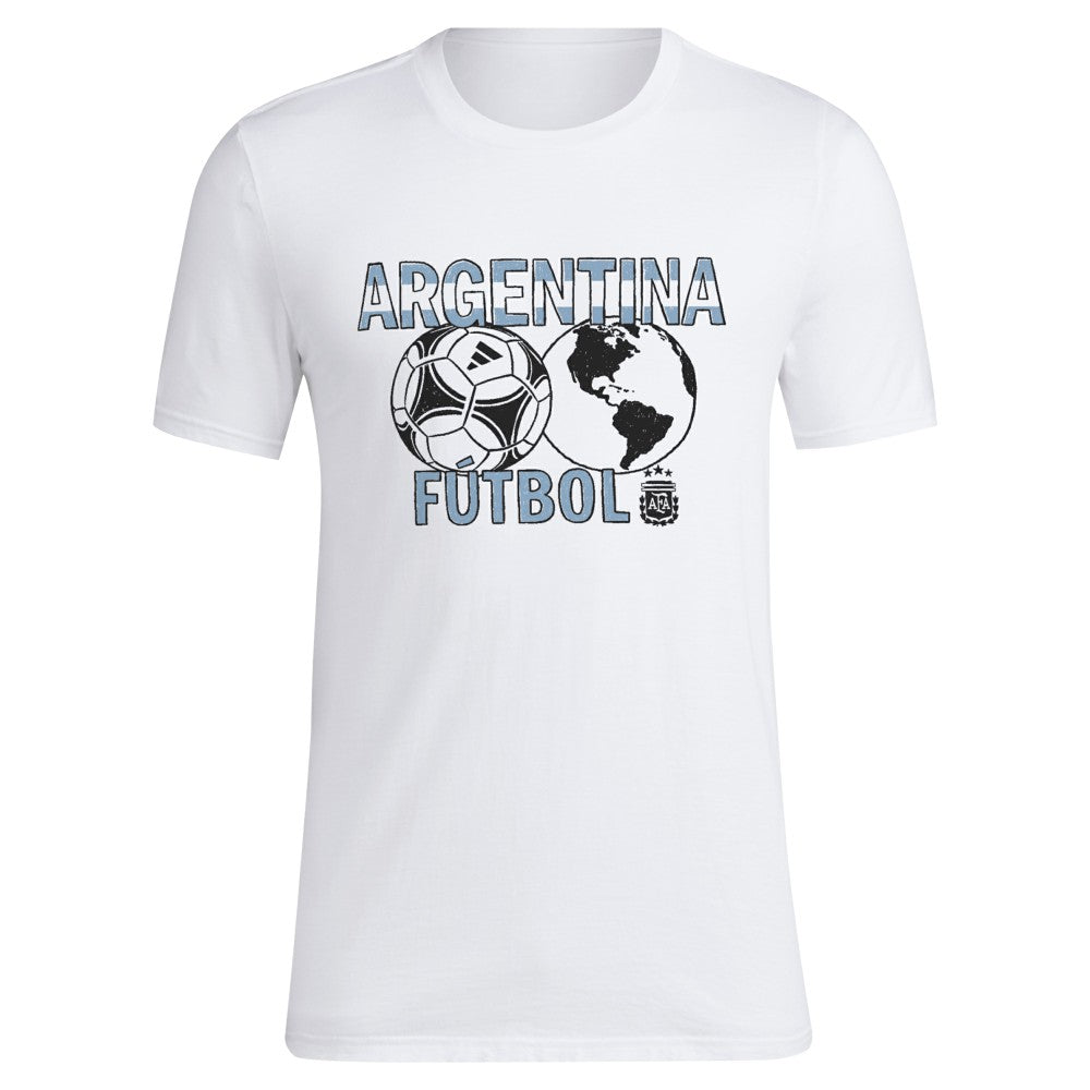 Argentina National Team  Around The World T-Shirt for sale - White 