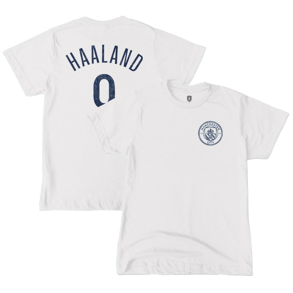 Erling Haaland Manchester City 1863FC Youth Player T-Shirt Discount - White 