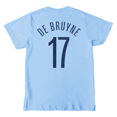 Kevin De Bruyne Manchester City 1863FC Youth Player T-Shirt Discount - Sky Blue 