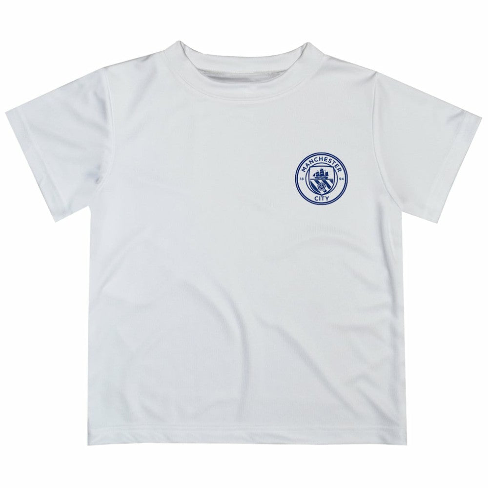 Manchester City Vive La Fete Youth Impressions Artwork T-Shirt Discount - White 