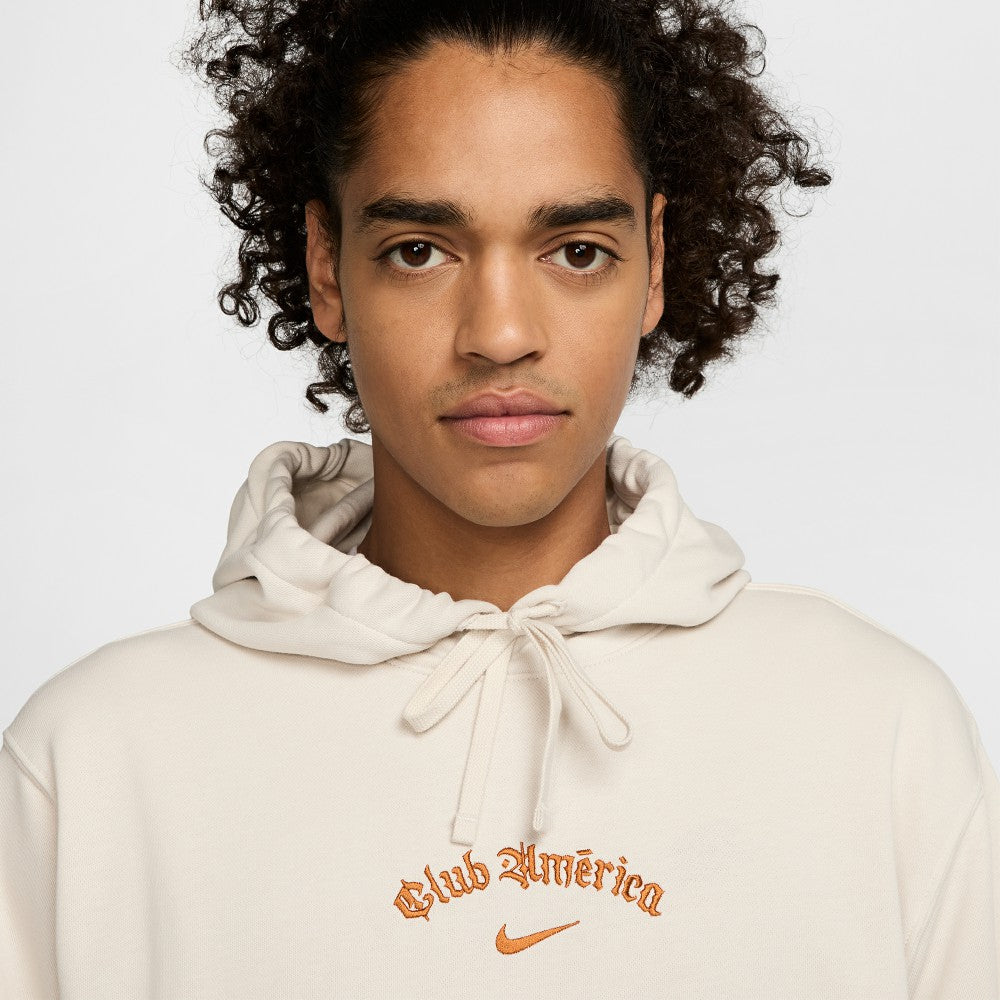 Club America CA x CA Club Fleece Pullover Hoodie Discount - Cream 