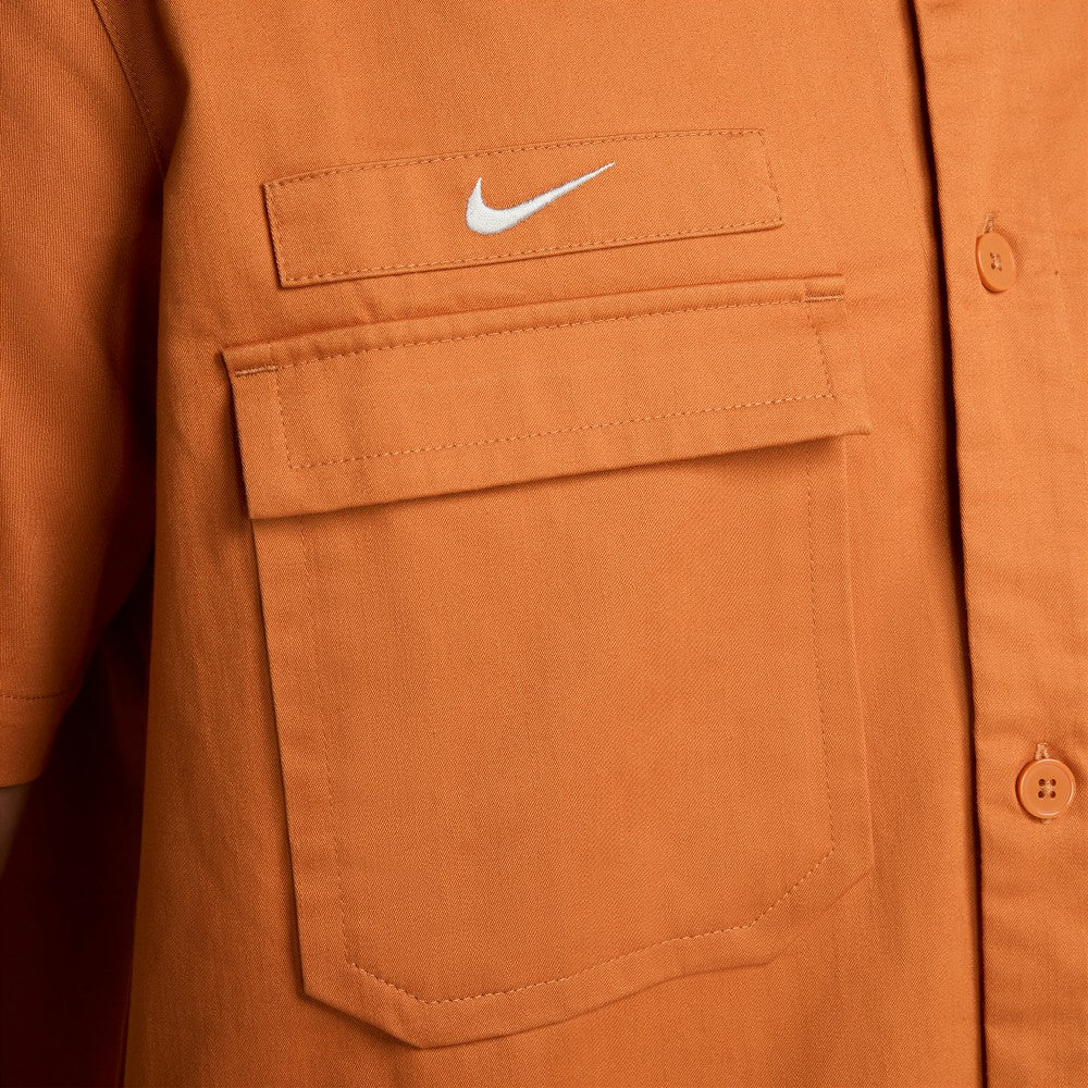 Club America CA x CA Woven Button-Down Shirt Discount - Burnt Orange 