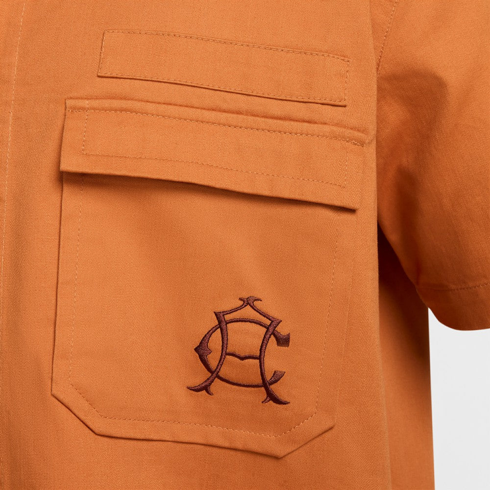 Club America CA x CA Woven Button-Down Shirt Discount - Burnt Orange 