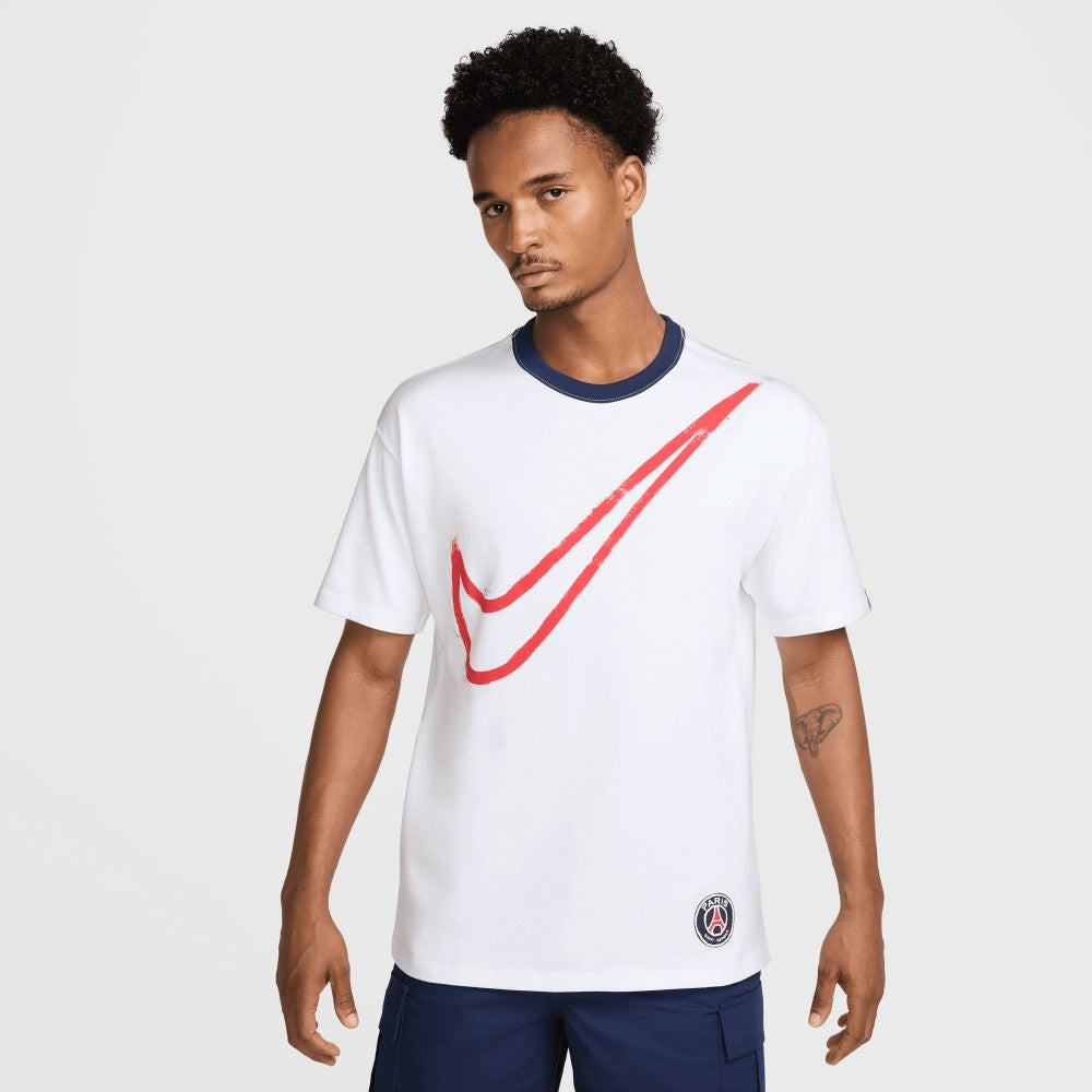 Paris Saint-Germain Swoosh T-Shirt on sale - White 
