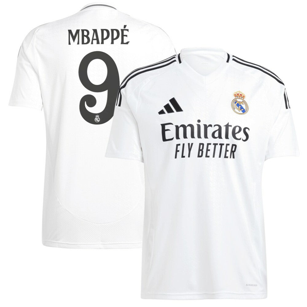 Kylian Mbappé Real Madrid 2024/25 Home Replica Player Jersey Discount - White 