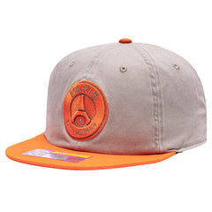 Paris Saint-Germain Fan Ink Wander Snapback Hat on sale - Tan/Orange 