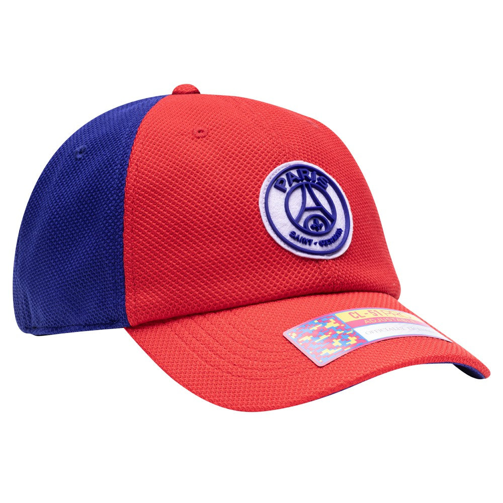 Paris Saint-Germain Fan Ink Male Adult Striker Adjustable Hat on sale - Red/Navy 