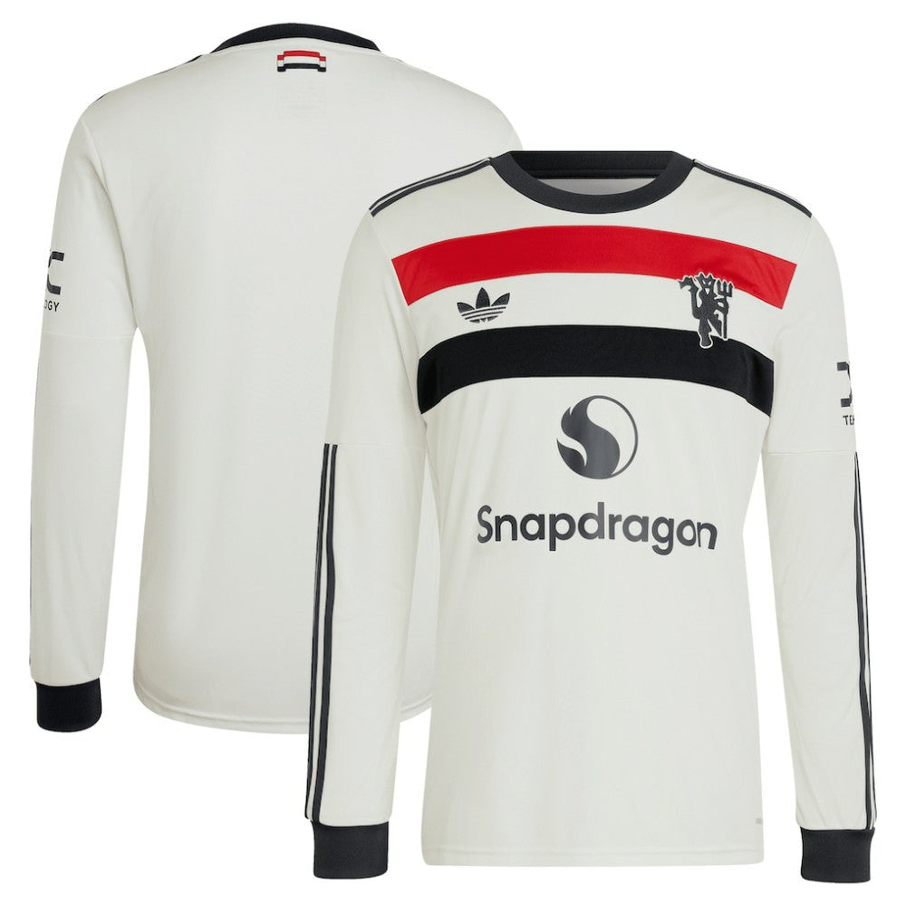 Manchester United Originals  2024/25 Third Replica Long Sleeve Jersey Discount - Cream 