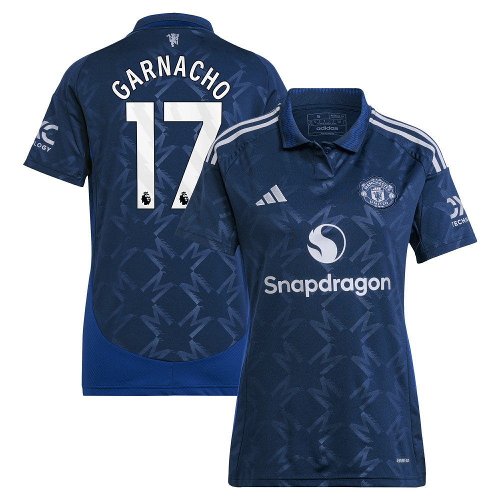 Alejandro Garnacho Manchester United Women's 2024/25 Away Replica Player Jersey Discount - Navy 