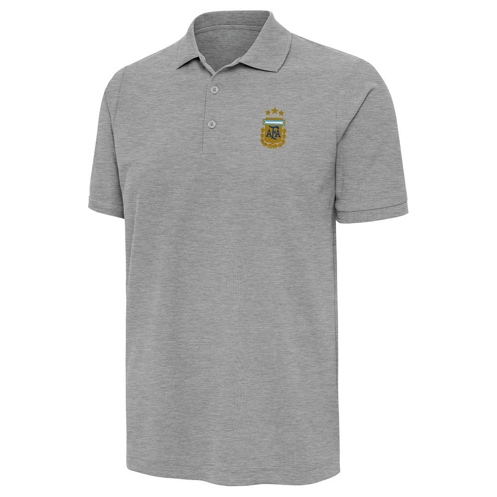 Argentina National Team Antigua Legacy Pique Polo for sale - Heather Gray 