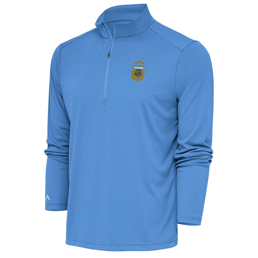 Argentina National Team Antigua Tribute Quarter-Zip Pullover Top for sale - Powder Blue 