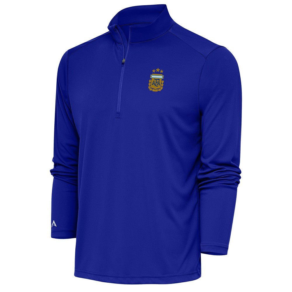 Argentina National Team Antigua Tribute Quarter-Zip Pullover Top for sale - Royal 